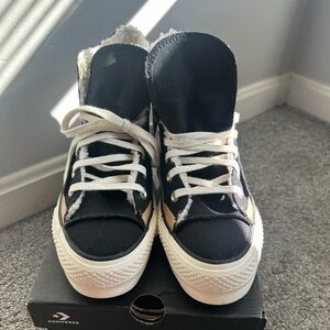 Converse Black and White High-Top Sneakers